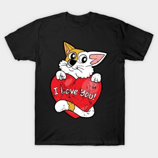 Retro Vintage Grunge Valentine's Day T-Shirt